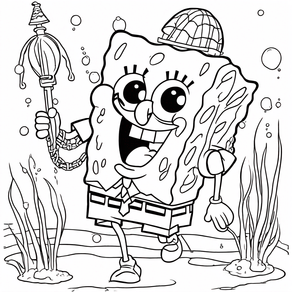 SpongeBob SquarePants Coloring Page