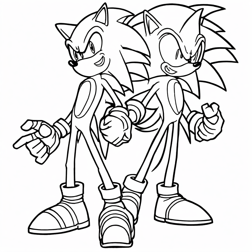 sonic the hedgehog Coloring Page